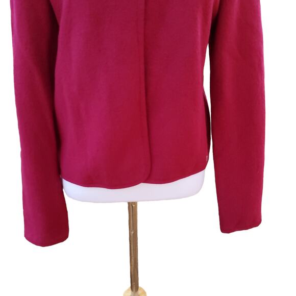 Geiger Tyrol Austria Magenta Pink Boiled Wool Jacket Sz EU 36 US Small - Picture 3 of 16